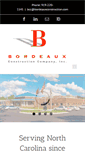 Mobile Screenshot of bordeauxconstruction.com